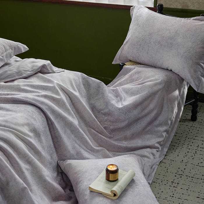 91家纺网 家纺一手货源 找家纺 （总）云胡2025新款莱赛尔纤维四件套-轻澜