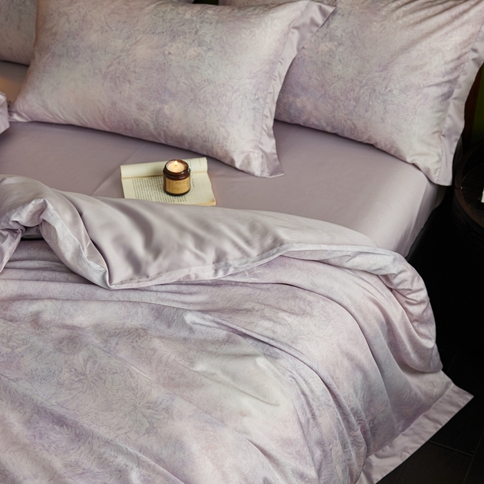 91家纺网 家纺一手货源 找家纺 （总）云胡2025新款莱赛尔纤维四件套-轻澜