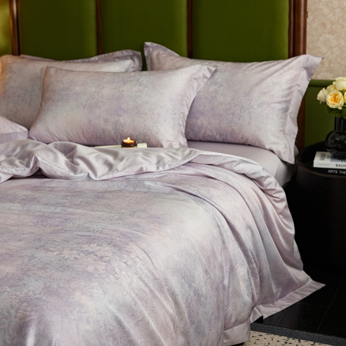 91家纺网 家纺一手货源 找家纺 （总）云胡2025新款莱赛尔纤维四件套-轻澜