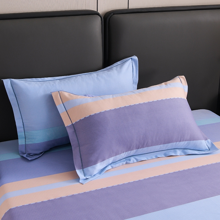 91家纺网 家纺一手货源 找家纺 润淳 2025全棉磨毛套件单品系列 加厚磨毛单床单 若雨千叶 兰