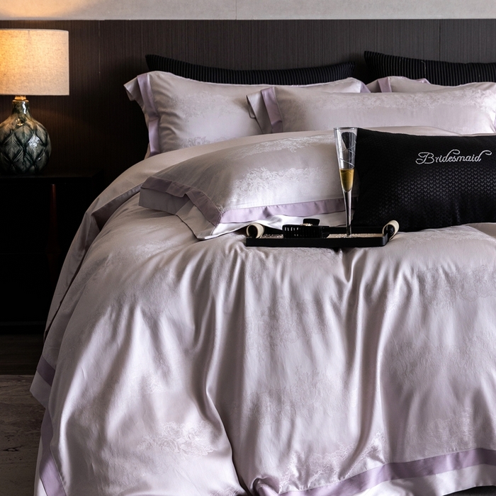 91家纺网 家纺一手货源 找家纺 （总）云胡2025新款莱赛尔纤维四件套-百夏