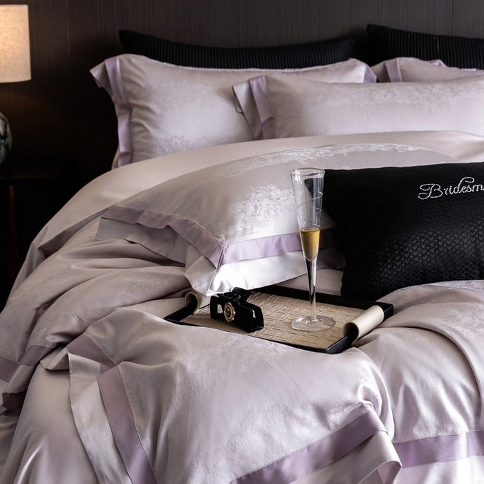 91家纺网 家纺一手货源 找家纺 （总）云胡2025新款莱赛尔纤维四件套-百夏