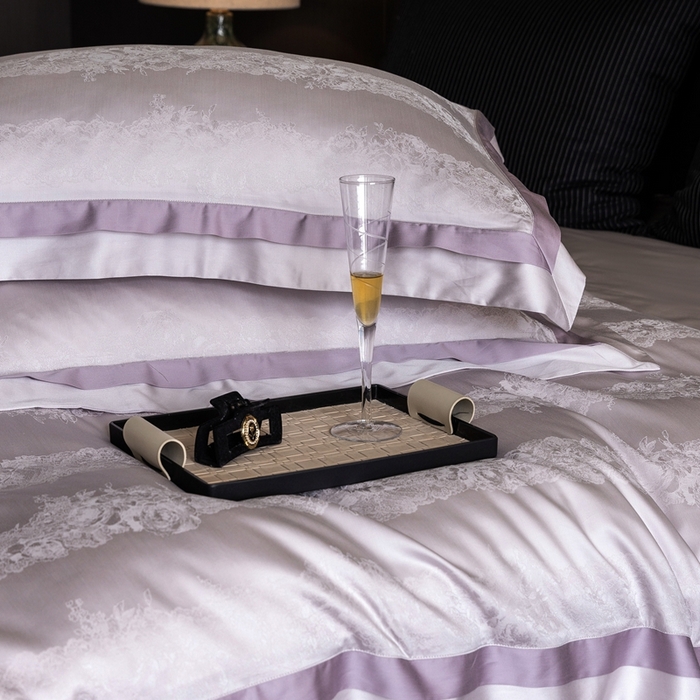 91家纺网 家纺一手货源 找家纺 （总）云胡2025新款莱赛尔纤维四件套-百夏