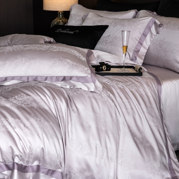 91家纺网 家纺一手货源 找家纺 （总）云胡2025新款莱赛尔纤维四件套-百夏