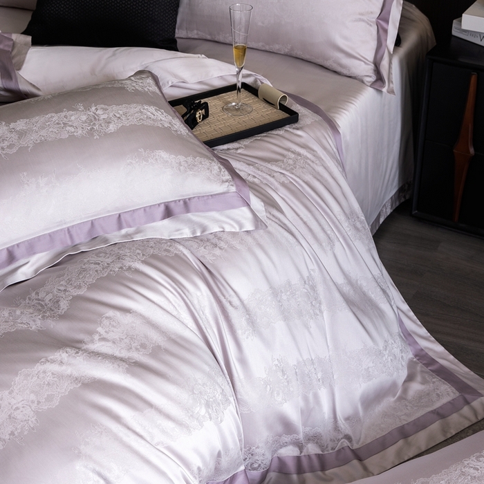 91家纺网 家纺一手货源 找家纺 （总）云胡2025新款莱赛尔纤维四件套-百夏