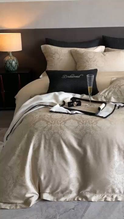 91家纺网 家纺一手货源 找家纺 （总）2025新款莱赛尔纤维四件套-德琪