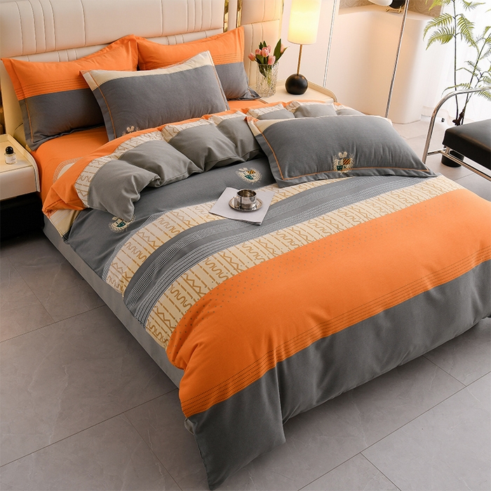 91家纺网 家纺一手货源 找家纺 润淳 2025加厚磨毛单品系列全棉磨毛单枕套 都市英伦