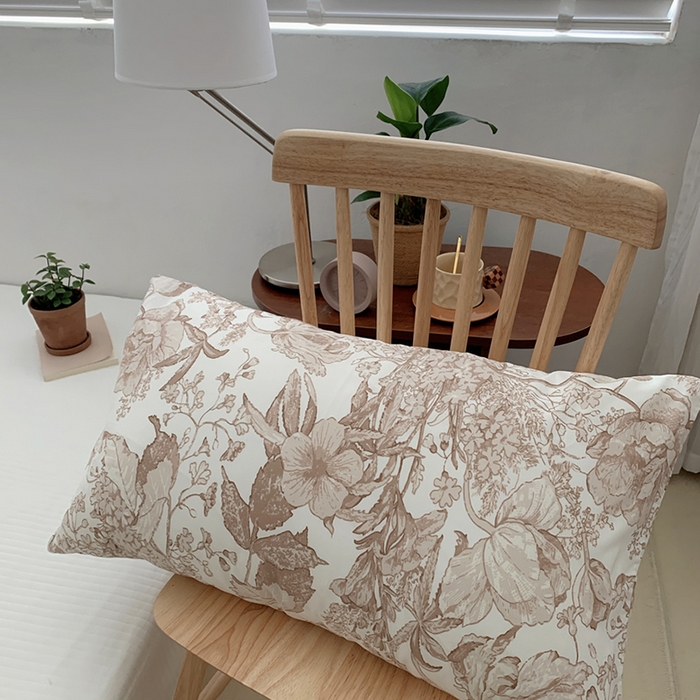 91家纺网 家纺一手货源 找家纺 （总）柚可家居 2024新款全棉40支花卉枕套1实拍