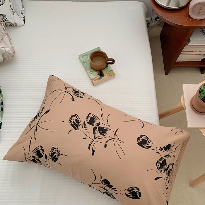 91家纺网 家纺一手货源 找家纺 柚可家居 2024新款全棉40支花卉枕套1实拍 安禾