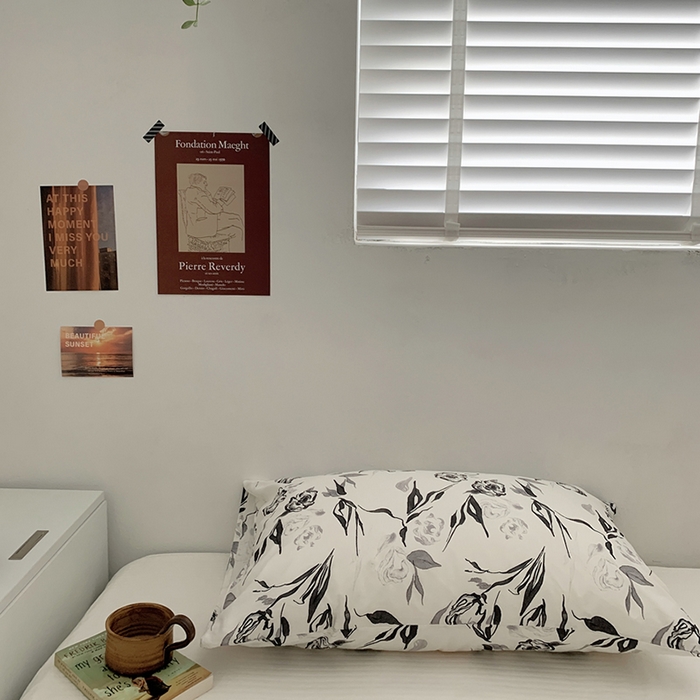 91家纺网 家纺一手货源 找家纺 柚可家居 2024新款全棉40支花卉枕套1实拍 安禾