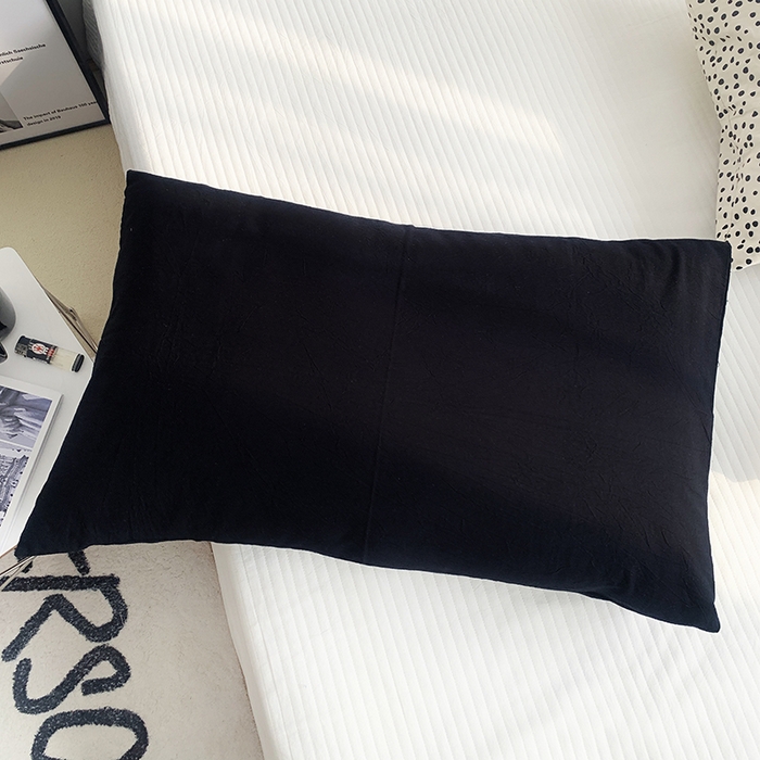 91家纺网 家纺一手货源 找家纺 柚可家居 2024新款活性印花单枕套-黑白系列 黑色