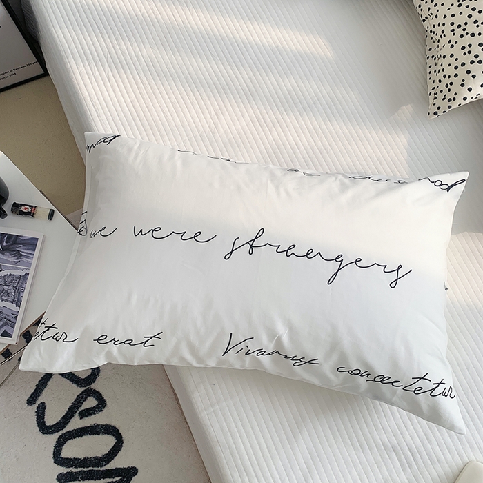 91家纺网 家纺一手货源 找家纺 （总）柚可家居 2024新款活性印花单枕套-黑白系列