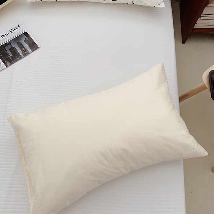 91家纺网 家纺一手货源 找家纺 柚可家居 2024新款活性印花单枕套-黑白系列 闪光米单枕套