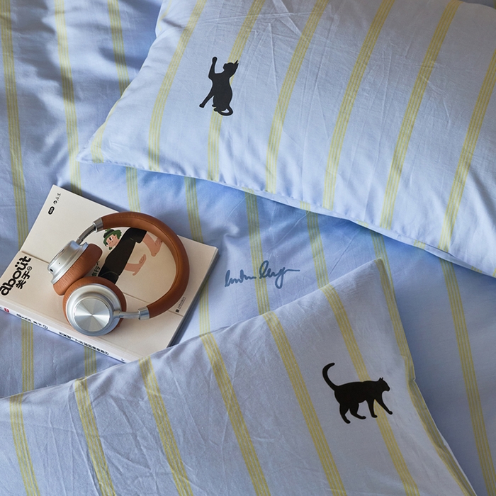 91家纺网 家纺一手货源 找家纺 （总）柚可家居 2024新款数码定版全棉单枕套系列-ins多巴胺