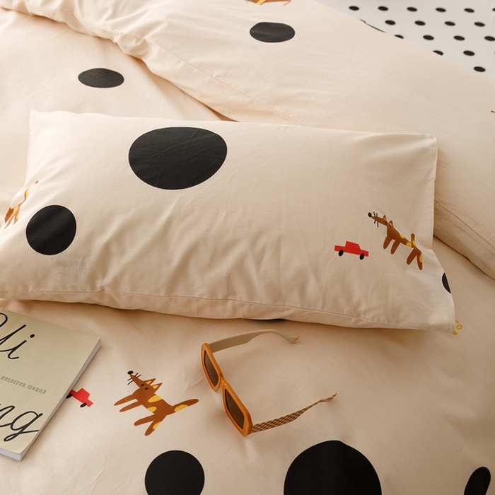 91家纺网 家纺一手货源 找家纺 （总）柚可家居 2024新款数码定版全棉单枕套系列-ins多巴胺