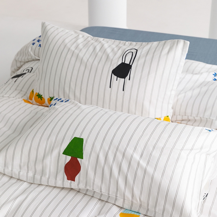 91家纺网 家纺一手货源 找家纺 （总）柚可家居 2024新款数码定版全棉单枕套系列-ins多巴胺