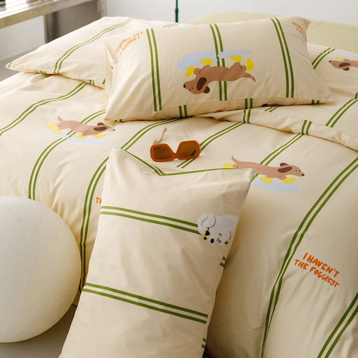 91家纺网 家纺一手货源 找家纺 （总）柚可家居 2024新款数码定版全棉单枕套系列-ins多巴胺