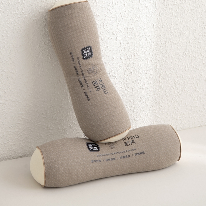 91家纺网 家纺一手货源 找家纺 桐格乳胶2025新款舒适睡眠护颈全荞麦枕头枕芯 苦荞颈椎枕-咖色