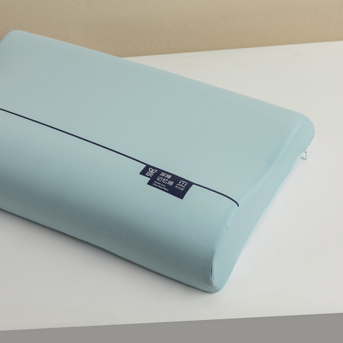 91家纺网 家纺一手货源 找家纺 枕芯真意2025新款深睡眠慢回弹零压力枕芯 深睡眠-水绿色35x55cm/只