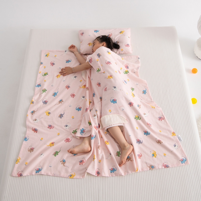 91家纺网 家纺一手货源 找家纺 （总）嗨皮宝贝 2025新款A类全棉纱布睡袋婴儿薄款夏季宝宝儿童春秋防踢被神器四季通用护肚