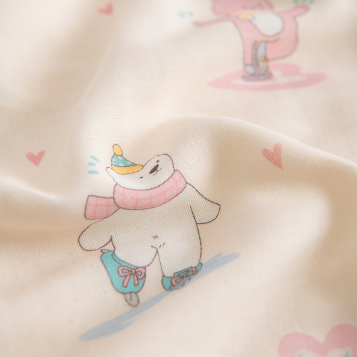 91家纺网 家纺一手货源 找家纺 嗨皮宝贝 2025新款A类全棉纱布睡袋婴儿薄款夏季宝宝儿童春秋防踢被神器四季通用护肚 快乐公仔-黄