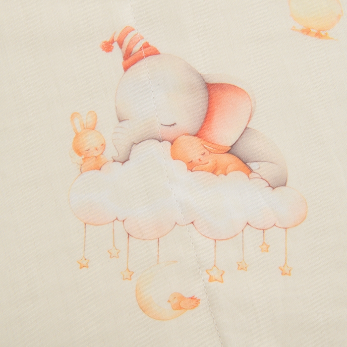 91家纺网 家纺一手货源 找家纺 嗨皮宝贝 2025新款A类全棉纱布睡袋婴儿薄款夏季宝宝儿童春秋防踢被神器四季通用护肚 派对小象