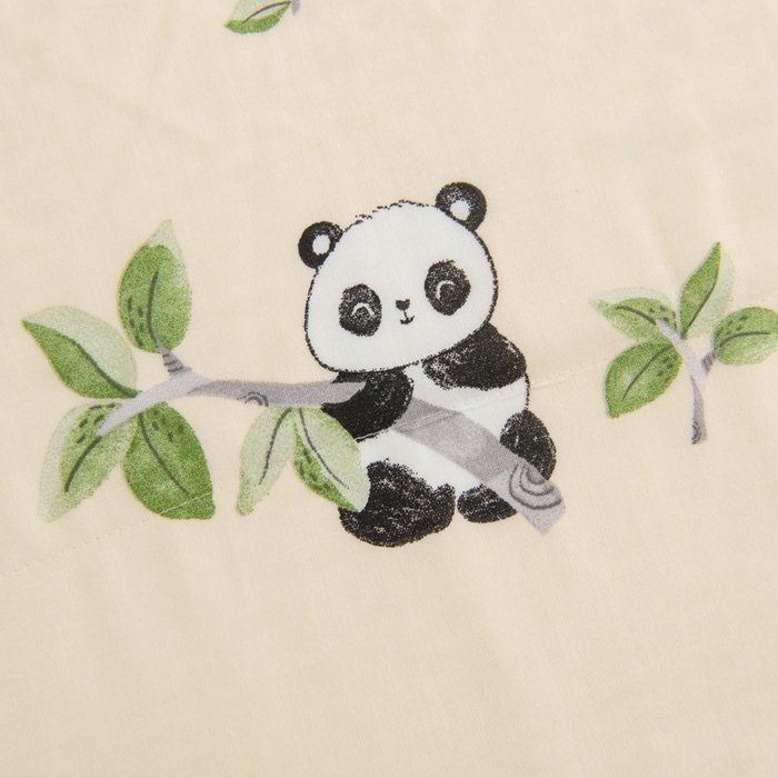 91家纺网 家纺一手货源 找家纺 嗨皮宝贝 2025新款A类全棉纱布睡袋婴儿薄款夏季宝宝儿童春秋防踢被神器四季通用护肚 盼盼-米