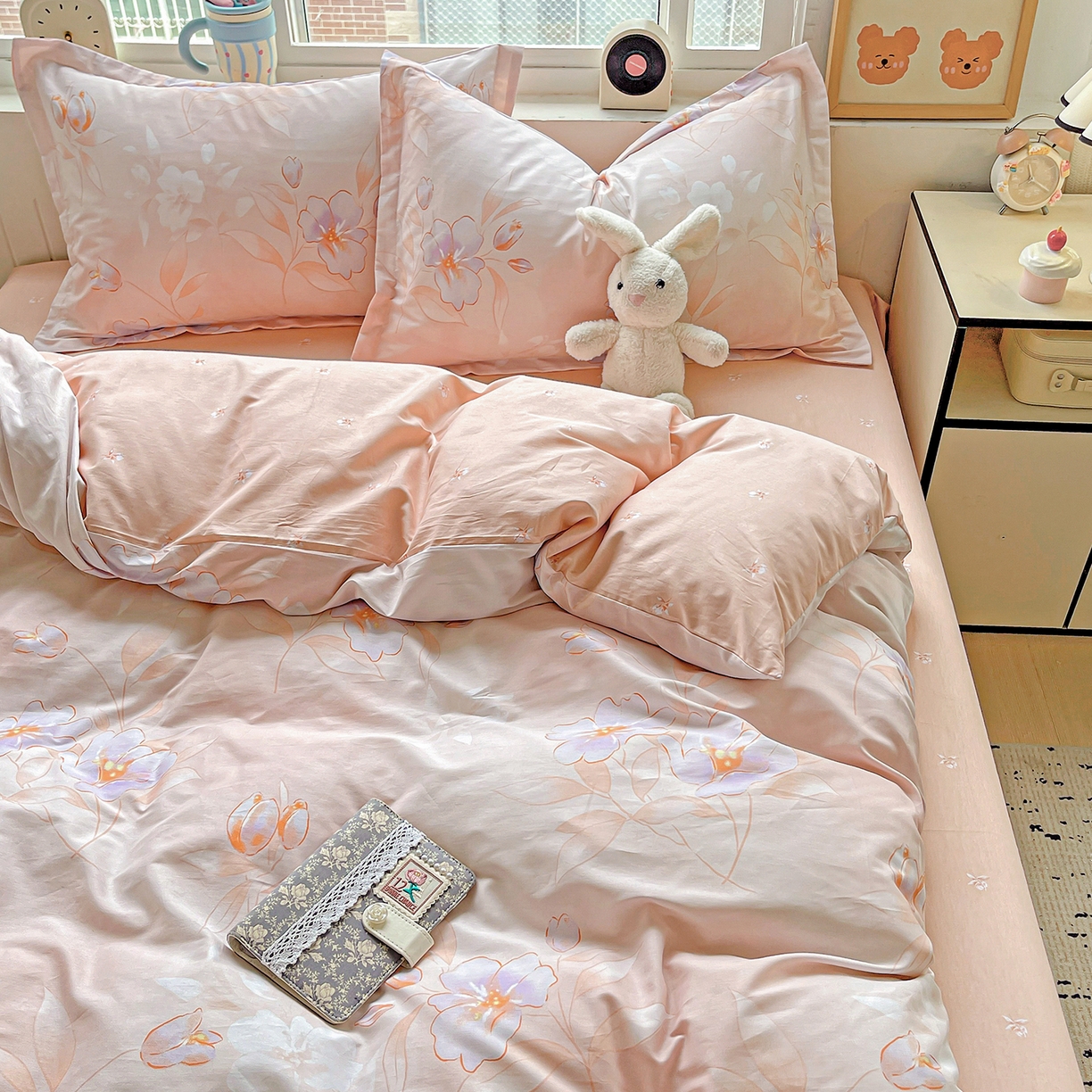 91家纺网 家纺一手货源 找家纺 恩泽2025全棉印花四件套 娇姿