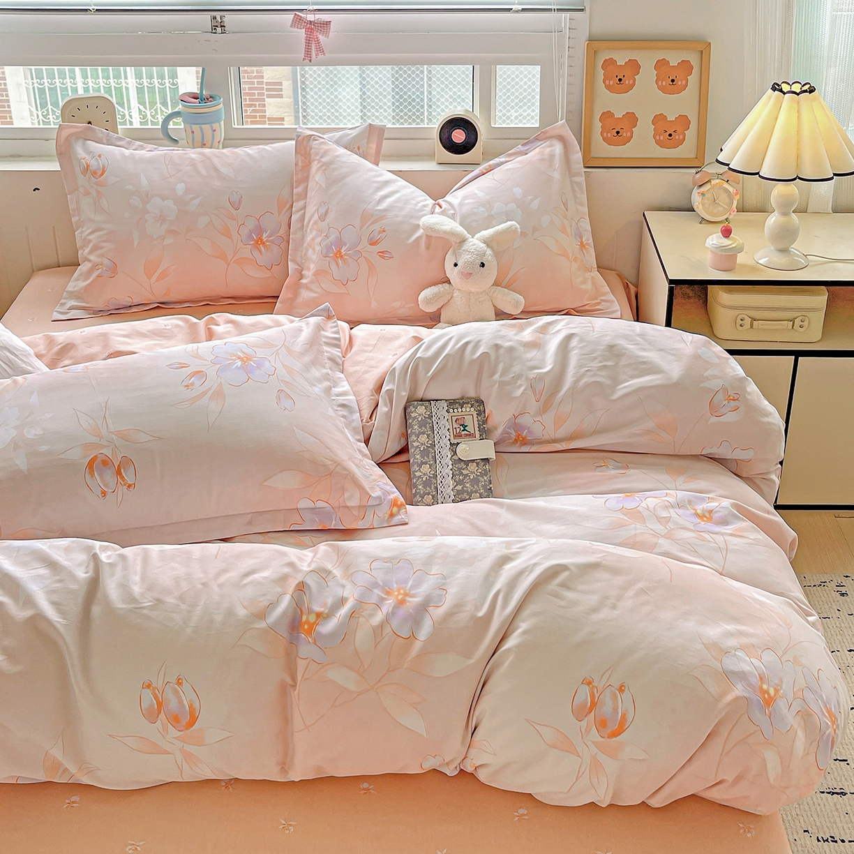 91家纺网 家纺一手货源 找家纺 恩泽2025全棉印花四件套 娇姿