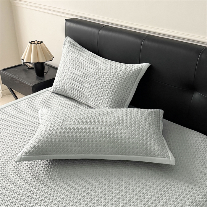 91家纺网 家纺一手货源 找家纺 耐思家纺 2025新款MIN豆豆凉席空调席系列-床席款 MIN冰豆豆-冰川灰-床席款