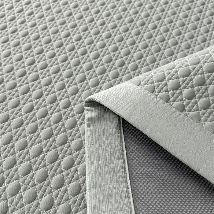 91家纺网 家纺一手货源 找家纺 耐思家纺 2025新款MIN豆豆凉席空调席系列-床席款 MIN冰豆豆-冰川灰-床席款