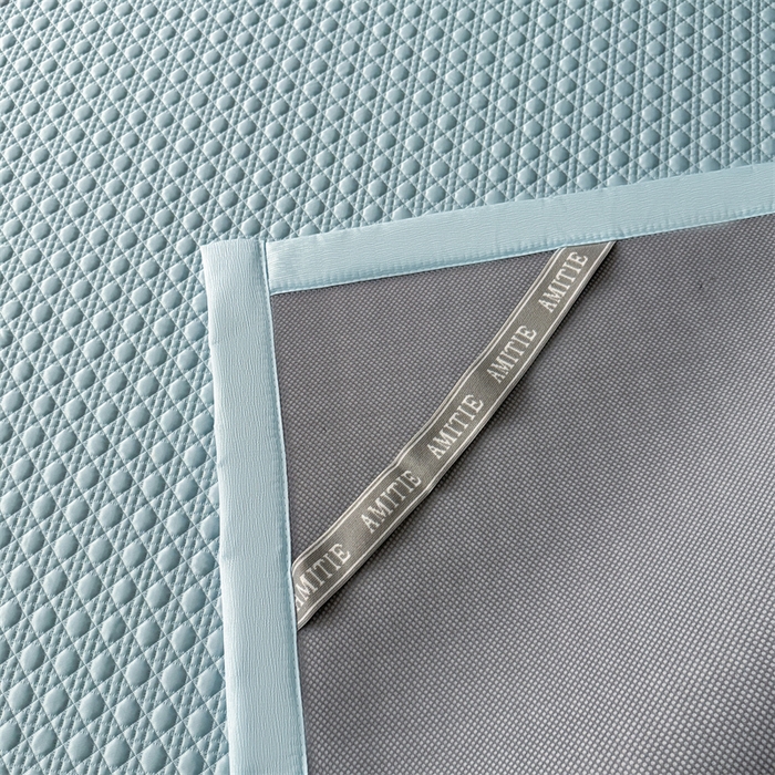 91家纺网 家纺一手货源 找家纺 耐思家纺 2025新款MIN豆豆凉席空调席系列-床席款 MIN冰豆豆-冰晶蓝-床席款