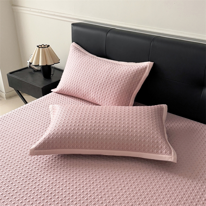 91家纺网 家纺一手货源 找家纺 耐思家纺 2025新款MIN豆豆凉席空调席系列-床席款 MIN冰豆豆-豆沙粉-床席款