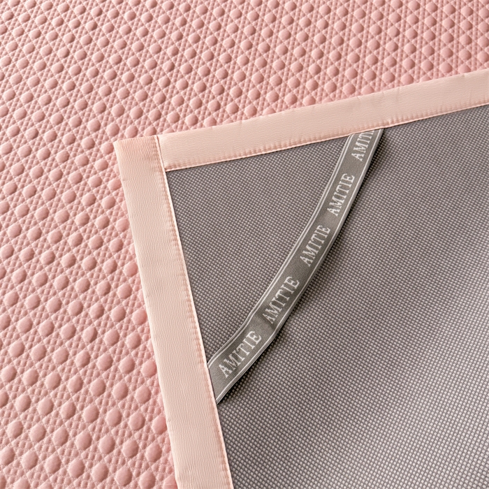 91家纺网 家纺一手货源 找家纺 耐思家纺 2025新款MIN豆豆凉席空调席系列-床席款 MIN冰豆豆-豆沙粉-床席款