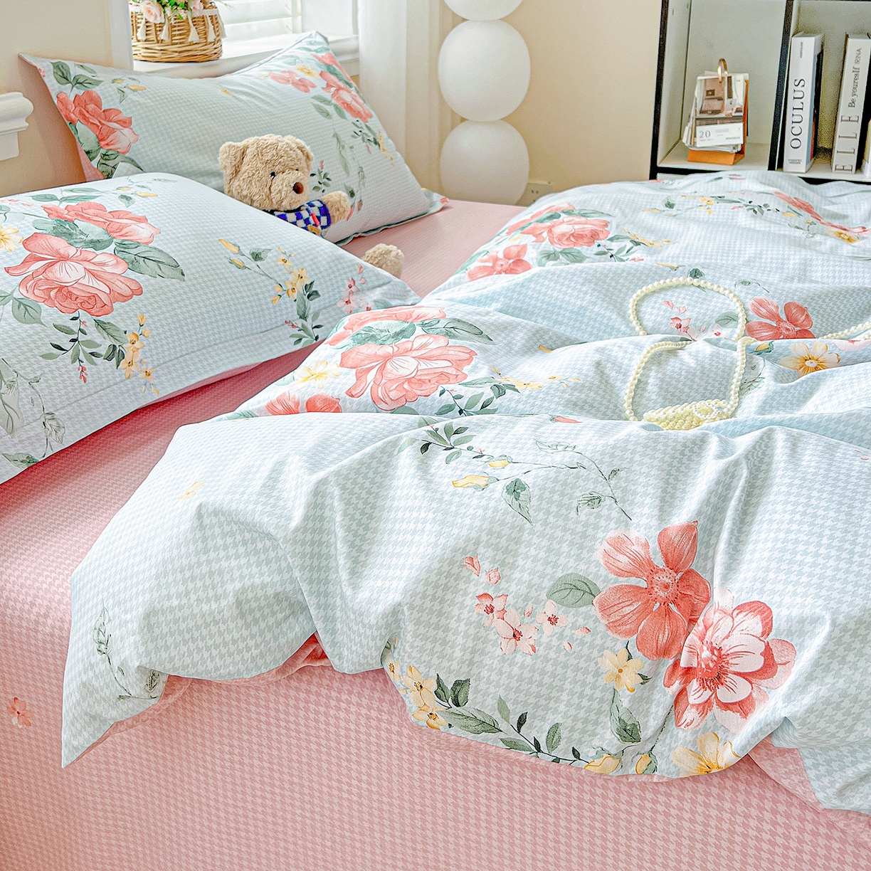 91家纺网 家纺一手货源 找家纺 恩泽2025全棉印花四件套 洛川花海