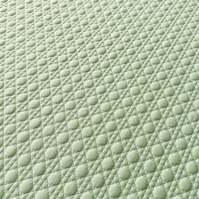 91家纺网 家纺一手货源 找家纺 耐思家纺 2025新款MIN豆豆凉席空调席系列-床席款 MIN冰豆豆-月光绿-床席款