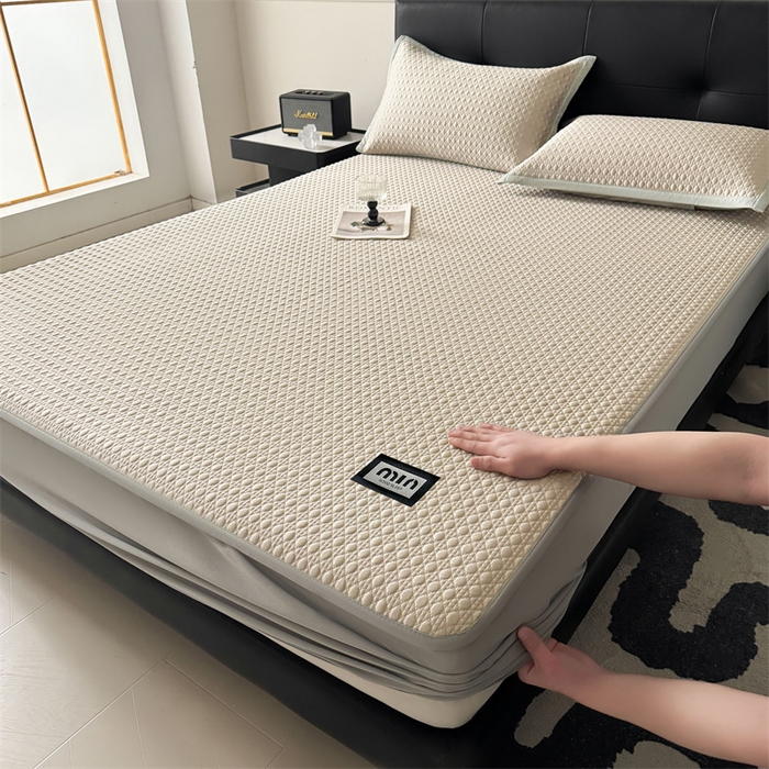 91家纺网 家纺一手货源 找家纺 （总）耐思家纺 2025新款MIN豆豆凉席空调席系列-床笠款