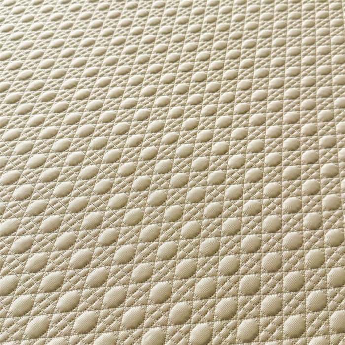 91家纺网 家纺一手货源 找家纺 耐思家纺 2025新款MIN豆豆凉席空调席系列-床笠款 MIN冰豆豆-麦卡其-床笠款