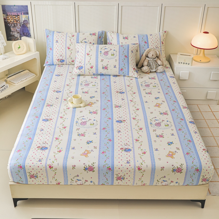 91家纺网 家纺一手货源 找家纺 （总）金鑫汇家纺 2025新款13070全棉好卖花型套件系列-单床笠