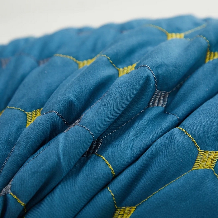 91家纺网 家纺一手货源 找家纺 雅晨枕芯 2025新款满天星单边枕头枕芯 满天星单边枕-蓝色 48x74cm/只 低中枕 600g