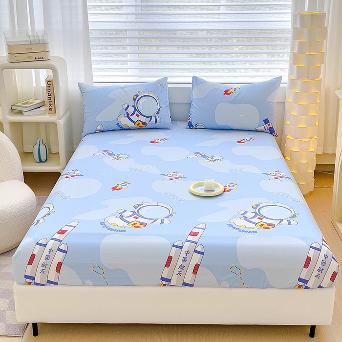 91家纺网 家纺一手货源 找家纺 （总）金鑫汇家纺 2025新款13070全棉好卖花型套件系列-单床笠