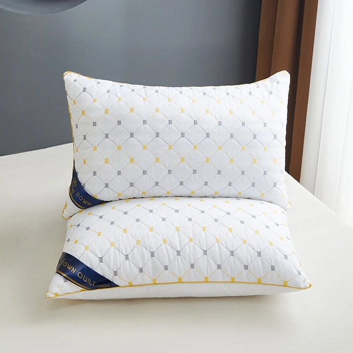 91家纺网 家纺一手货源 找家纺 雅晨枕芯 2025新款满天星单边枕头枕芯 满天星单边枕-白色 48x74cm/只 低中枕 600g