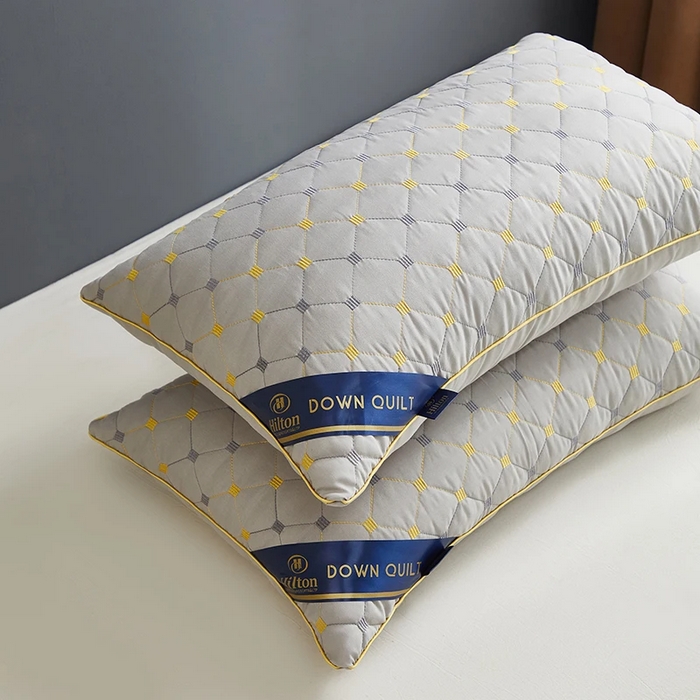 91家纺网 家纺一手货源 找家纺 雅晨枕芯 2025新款满天星单边枕头枕芯 满天星单边枕-灰色 48x74cm/只 高枕 800g