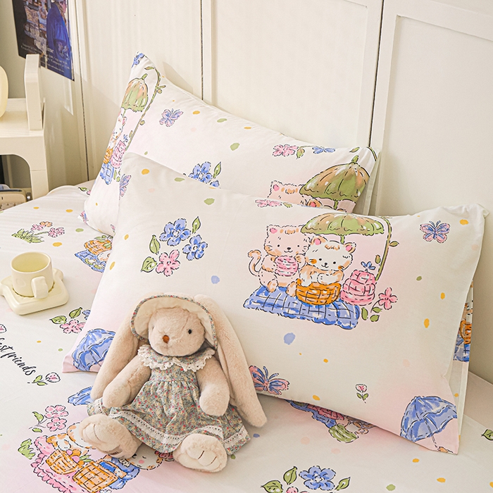 91家纺网 家纺一手货源 找家纺 （总）金鑫汇家纺 2025新款13070全棉好卖花型套件系列-单枕套