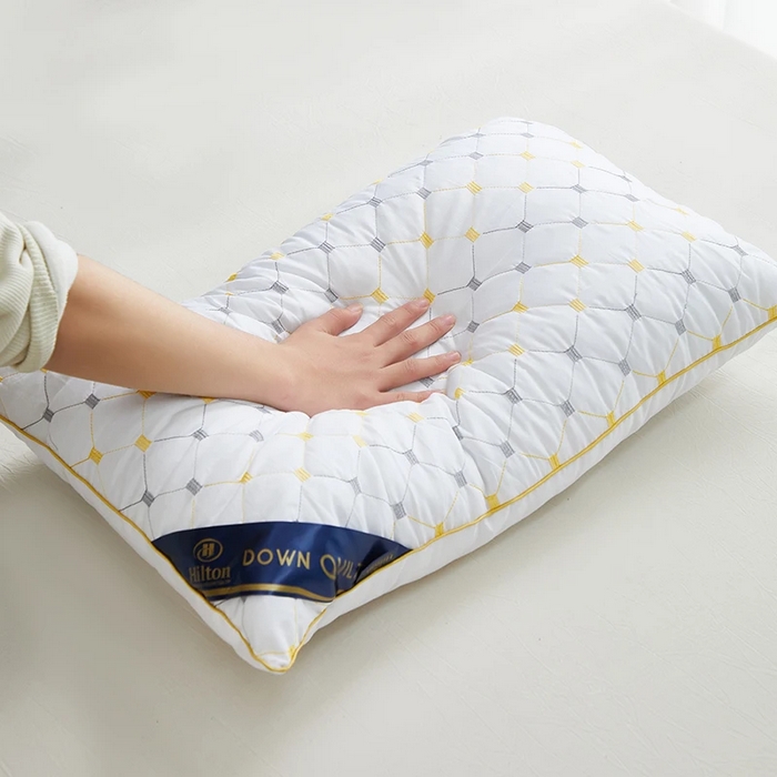 91家纺网 家纺一手货源 找家纺 雅晨枕芯 2025新款满天星单边枕头枕芯 满天星单边枕-白色 48x74cm/只 高枕 800g