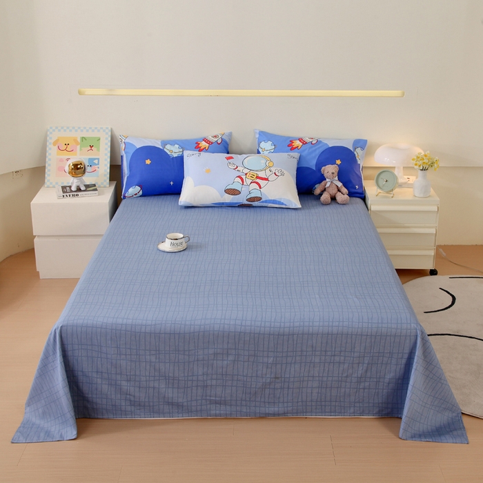 91家纺网 家纺一手货源 找家纺 金鑫汇家纺 2025新款13070全棉好卖花型套件系列-单枕套 翱翔太空