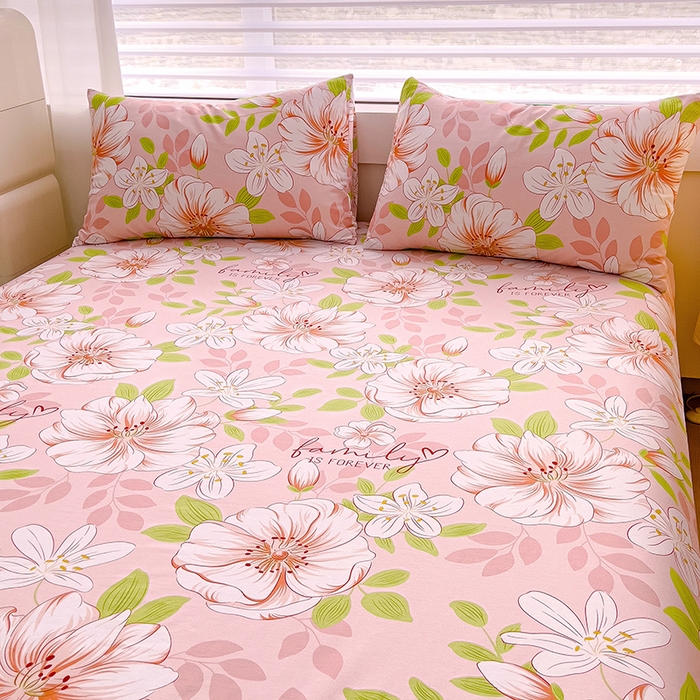 91家纺网 家纺一手货源 找家纺 金鑫汇家纺 2025新款13070全棉好卖花型套件系列-单床笠 繁花之恋