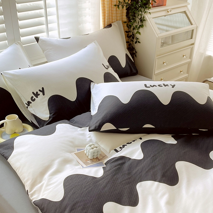 91家纺网 家纺一手货源 找家纺 金鑫汇家纺 2025新款13070全棉好卖花型套件系列-单枕套 波浪世界