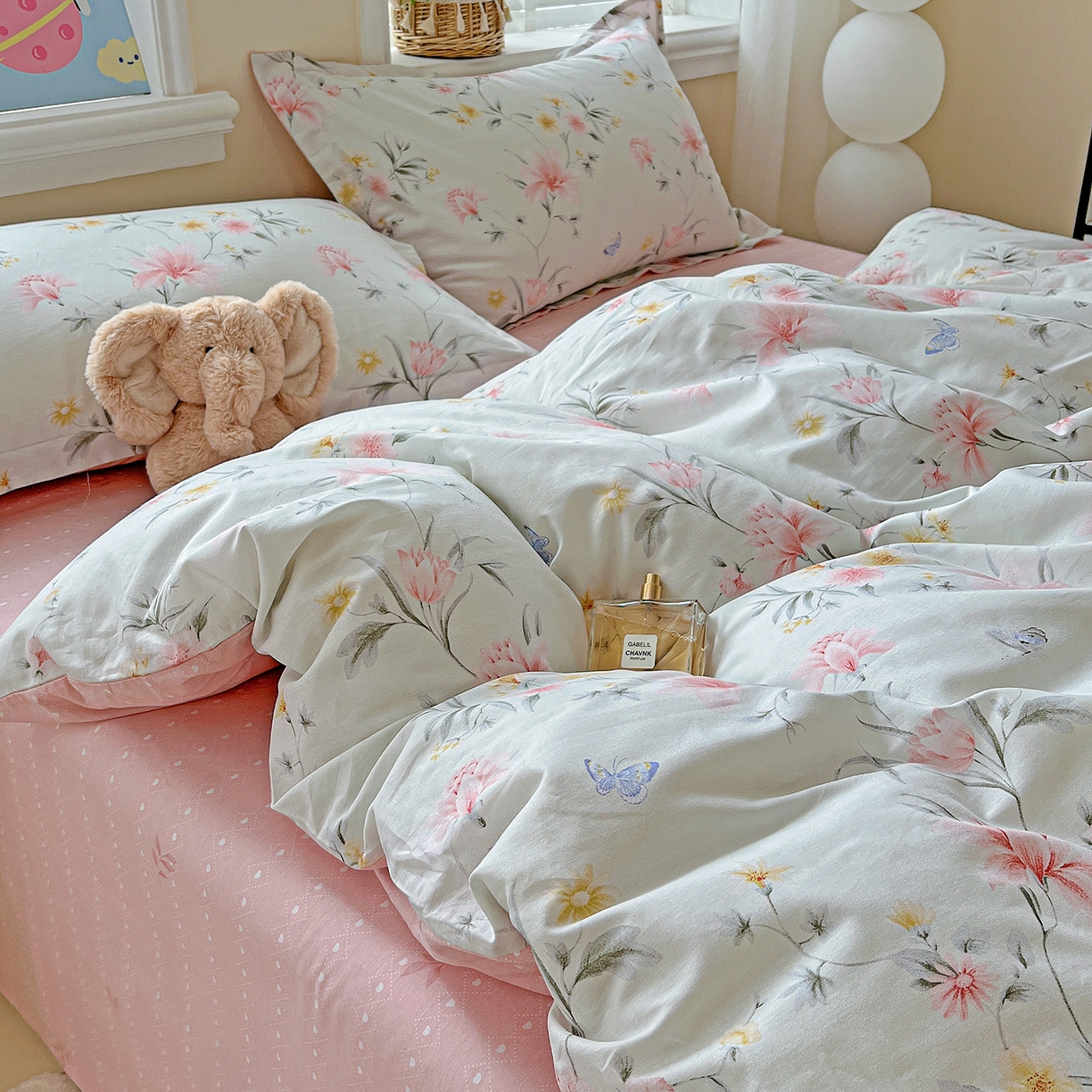 91家纺网 家纺一手货源 找家纺 恩泽2025全棉印花四件套 沐春风