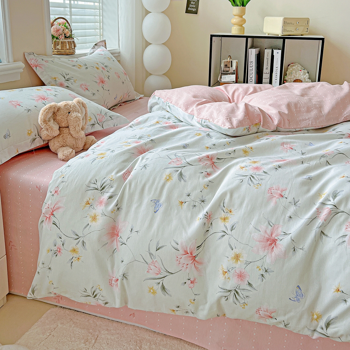 91家纺网 家纺一手货源 找家纺 恩泽2025全棉印花四件套 沐春风